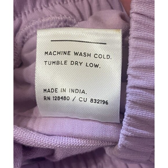 Pact Women’s Large Organic Cotton Pull On Shorts Purple Lavender with Pockets - Picture 7 of 10